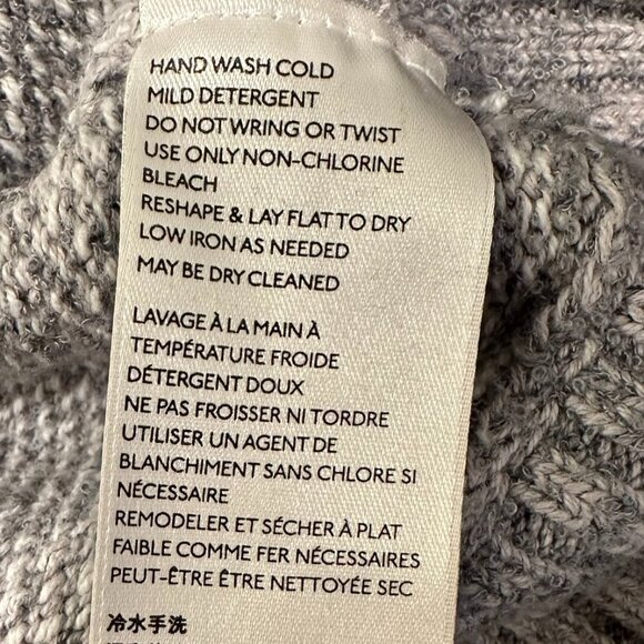 Free People In Bloom Knit hoodie sweater Oversized Zip up size Medium Cozy Boho - Picture 6 of 9